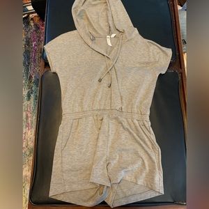 Grey Romper/Beach Cover Up